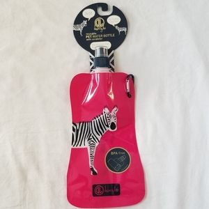 Reusable Water Bottle Pink Zebra